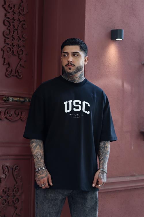 Siyah usc oversize tshirt