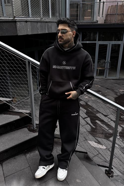 Smarttooth oversize siyah takım