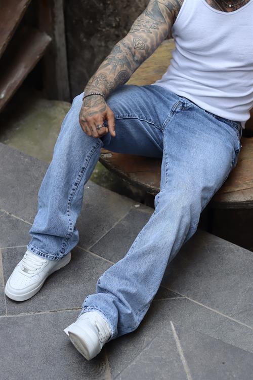 Soft mavi baggy pantolon
