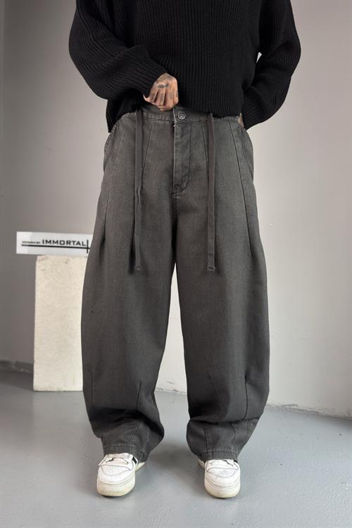 Steel Wash Wide Pantolon