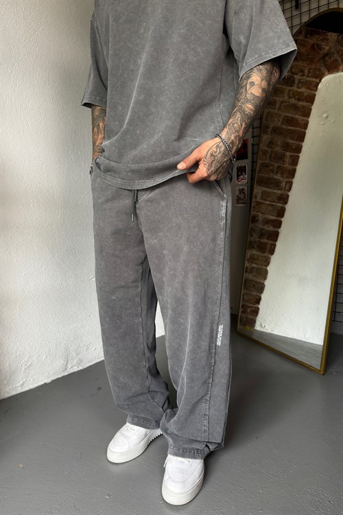Stone Gray Acid Wash Set