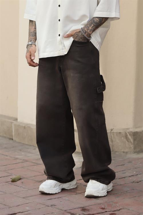 Toprak dokulu baggy pantolon
