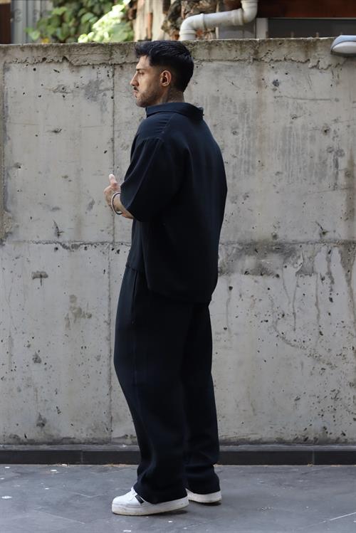 Turkuaz Mavi Oversize Takım