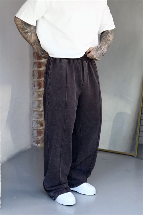 Washed Brown Baggy Eşofman