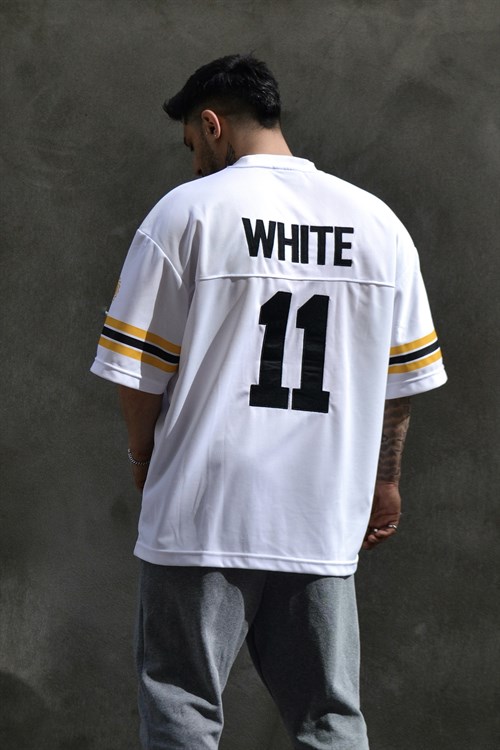 white eleven süper oversize beyaz forma