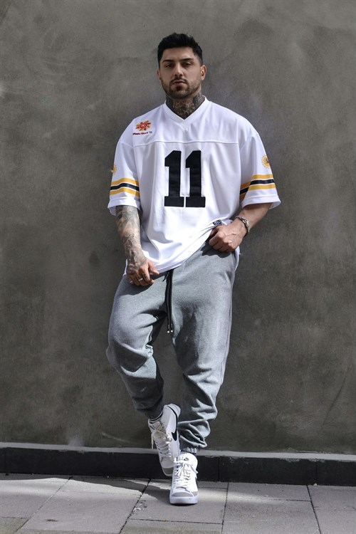 white eleven süper oversize beyaz forma