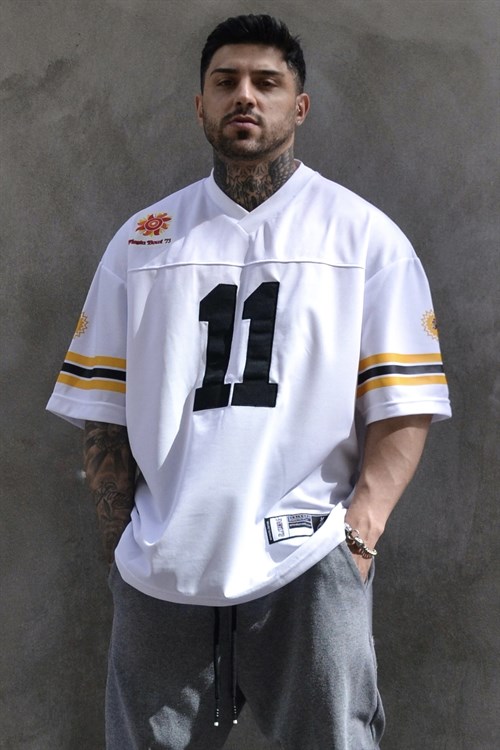 white eleven süper oversize beyaz forma