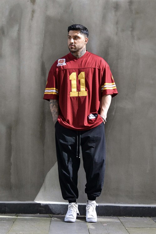 white eleven süper oversize bordo forma