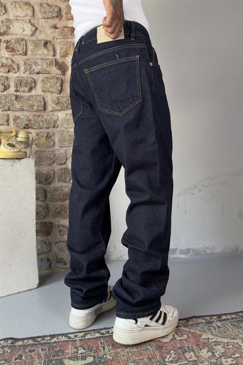 Yıkamalı baggy jean