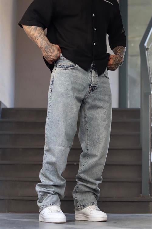 Yıkamalı baggy pantolon