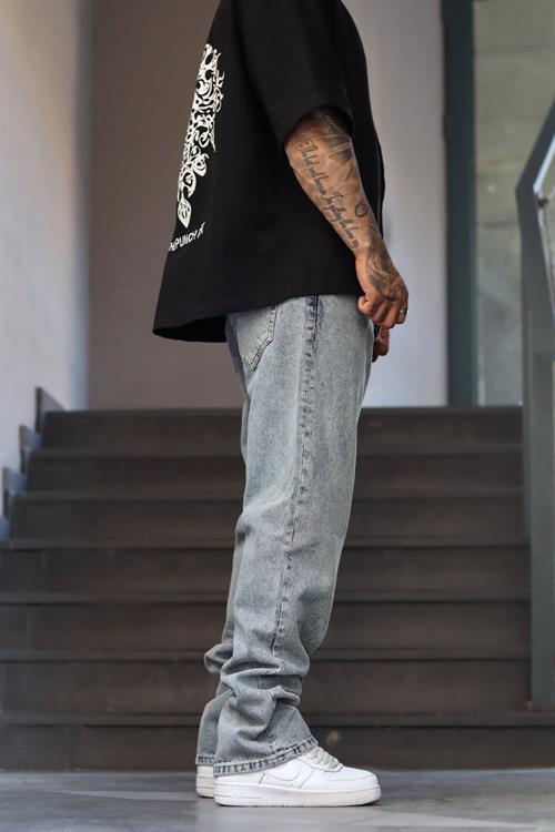 Yıkamalı baggy pantolon
