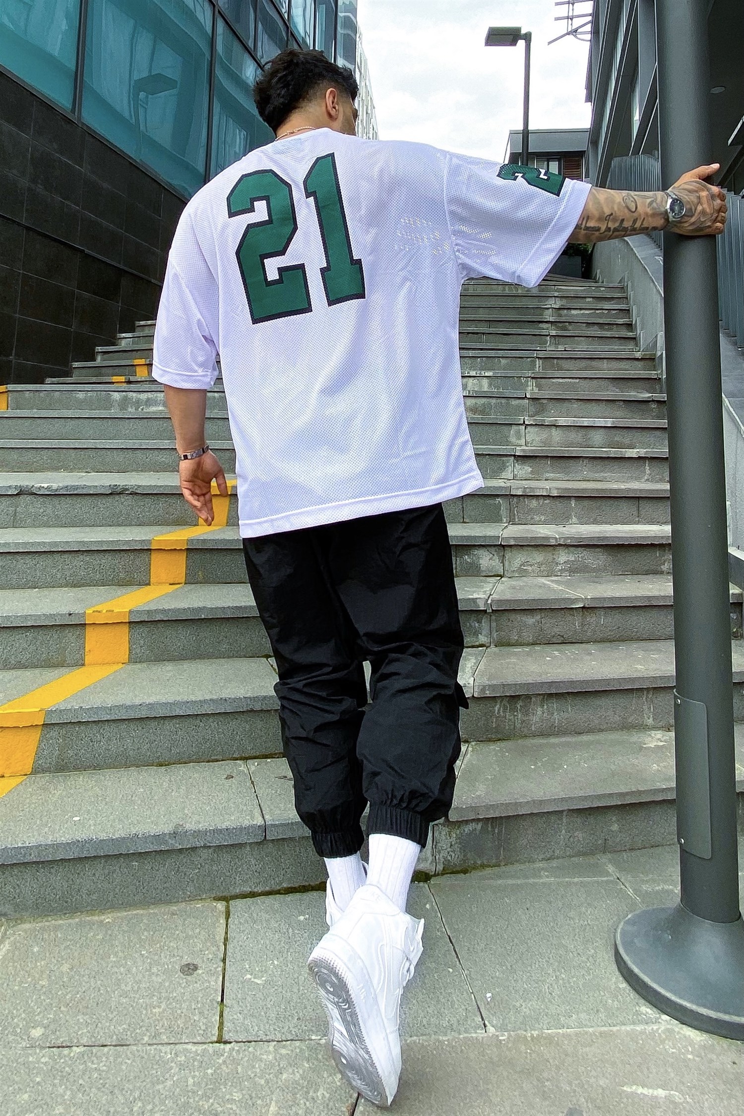 21 Süper oversize forma beyaz