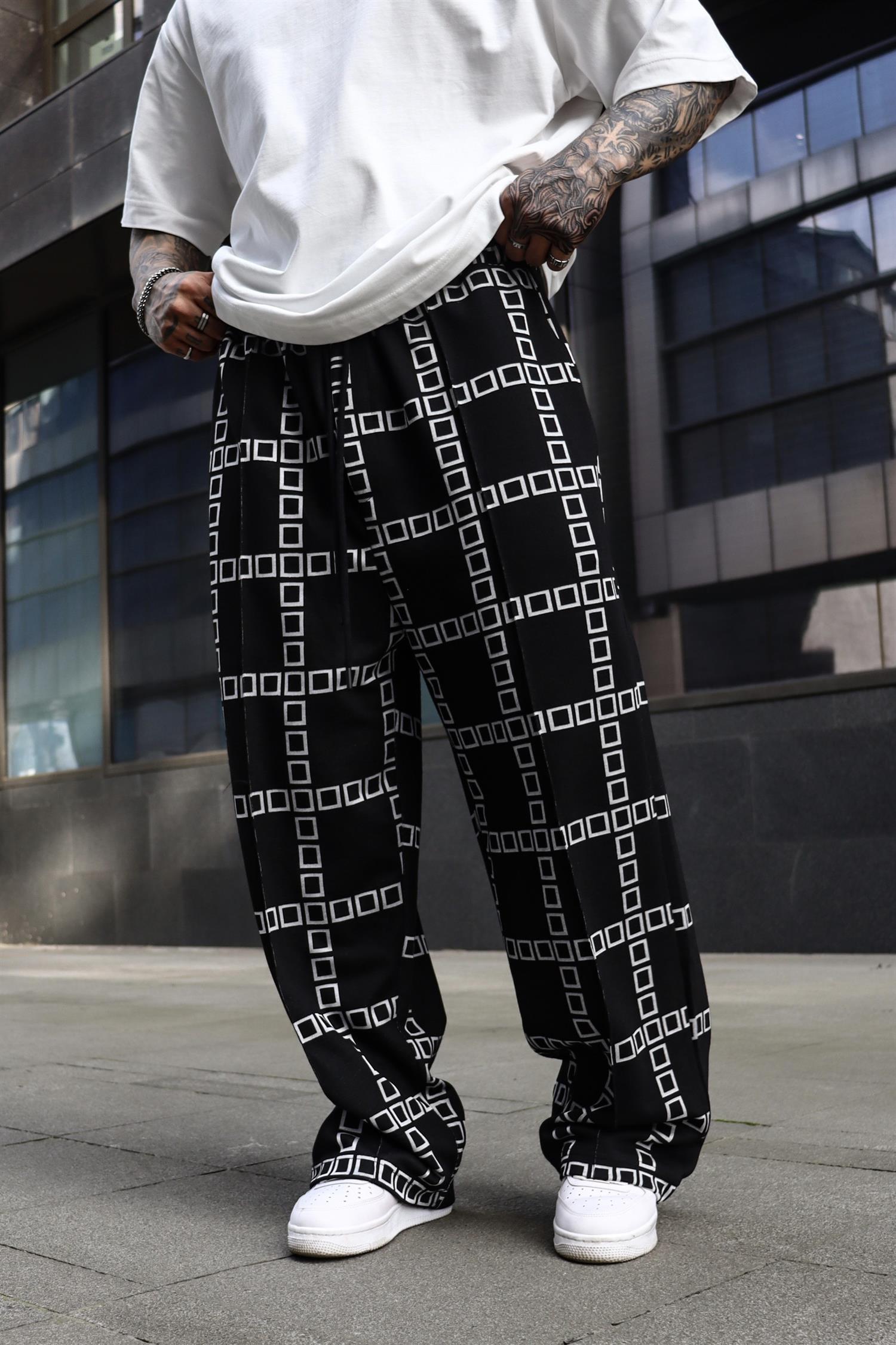 Baggy siyah sweatpants