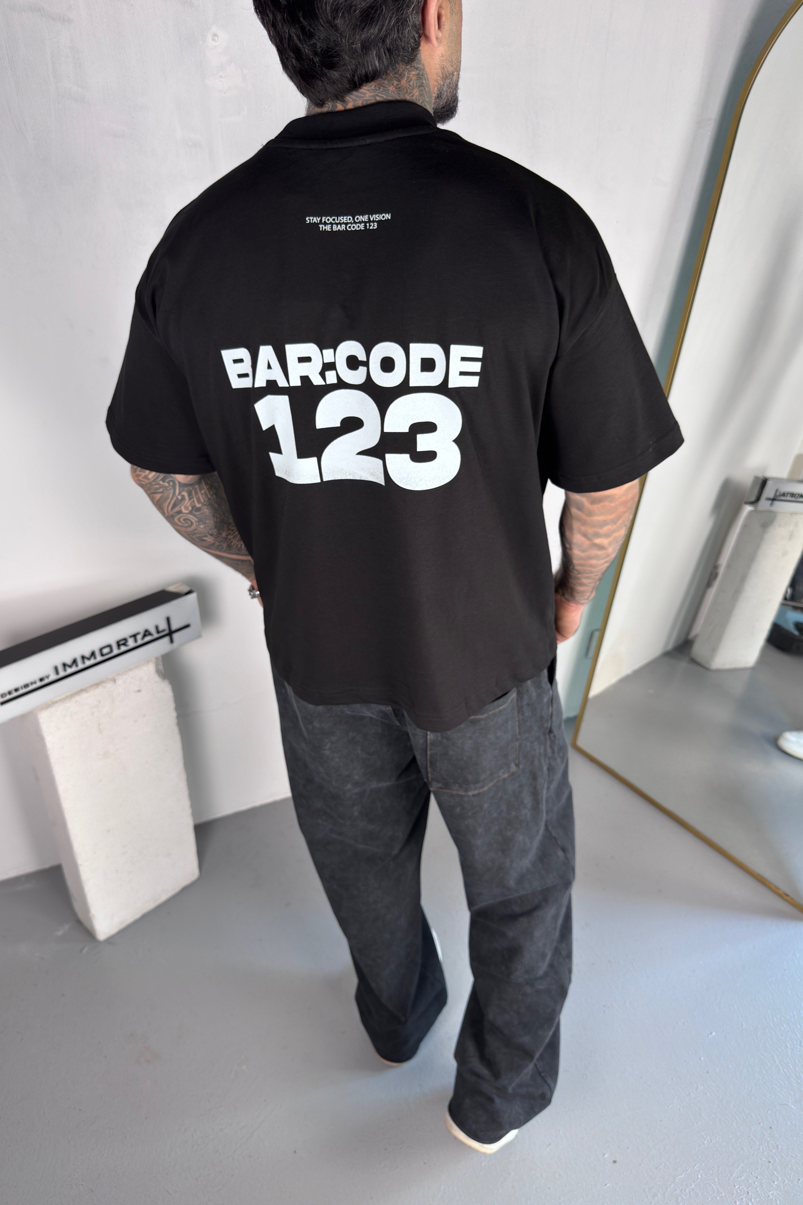Barcode Boxy Fit Tshirt