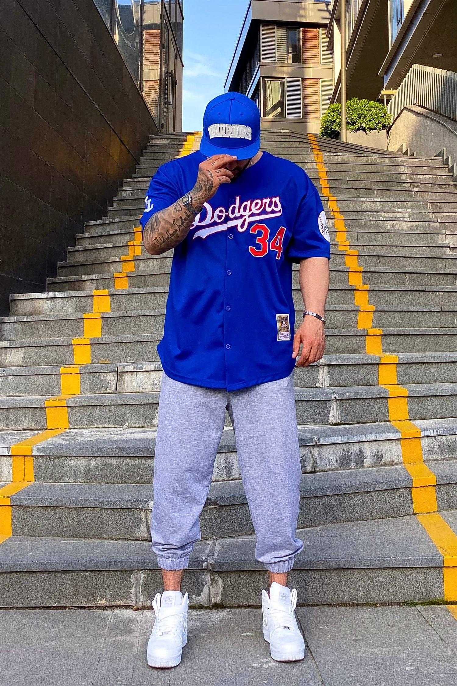 Dodger34 mavi gömlek