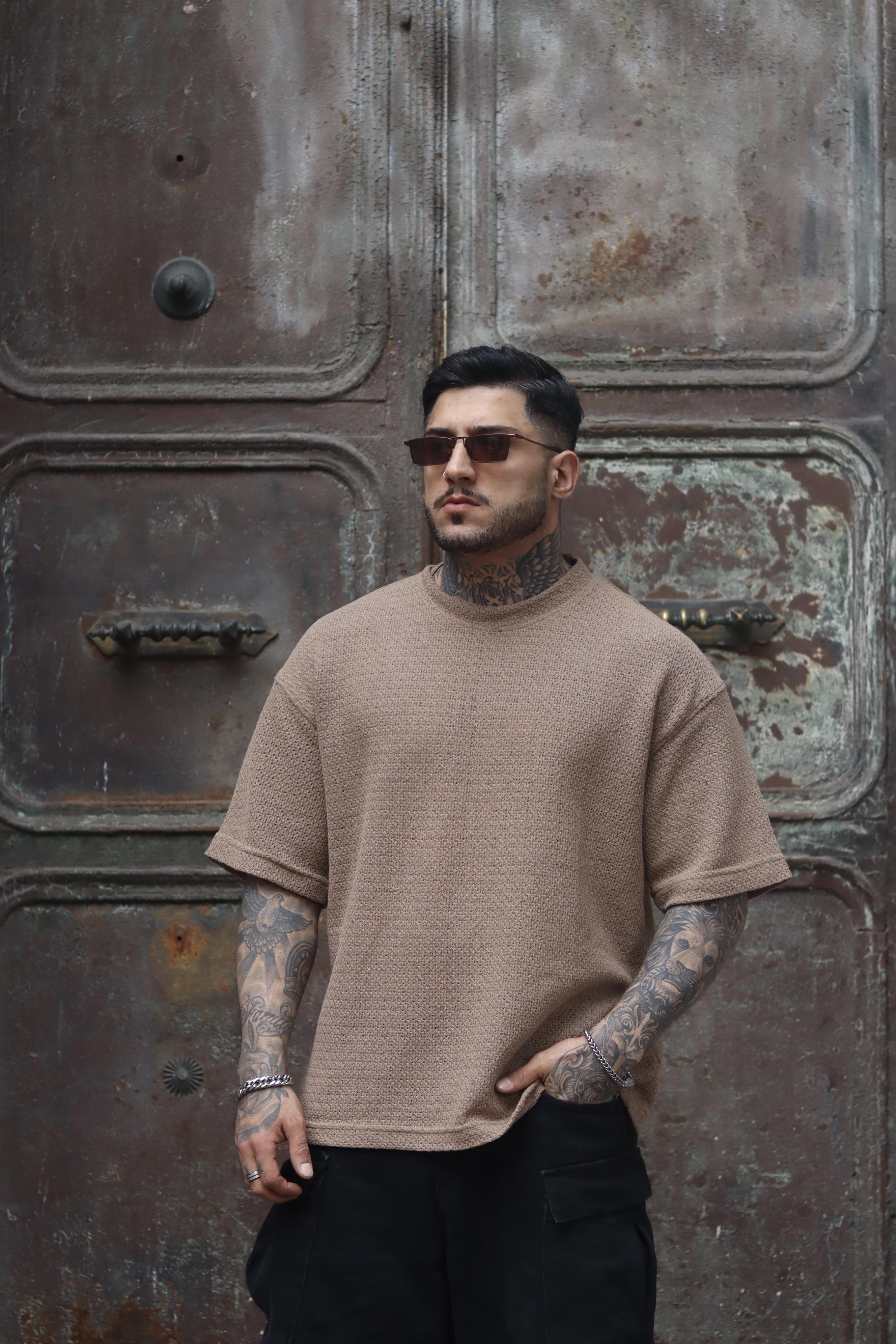 Dokulu oversize tshirt