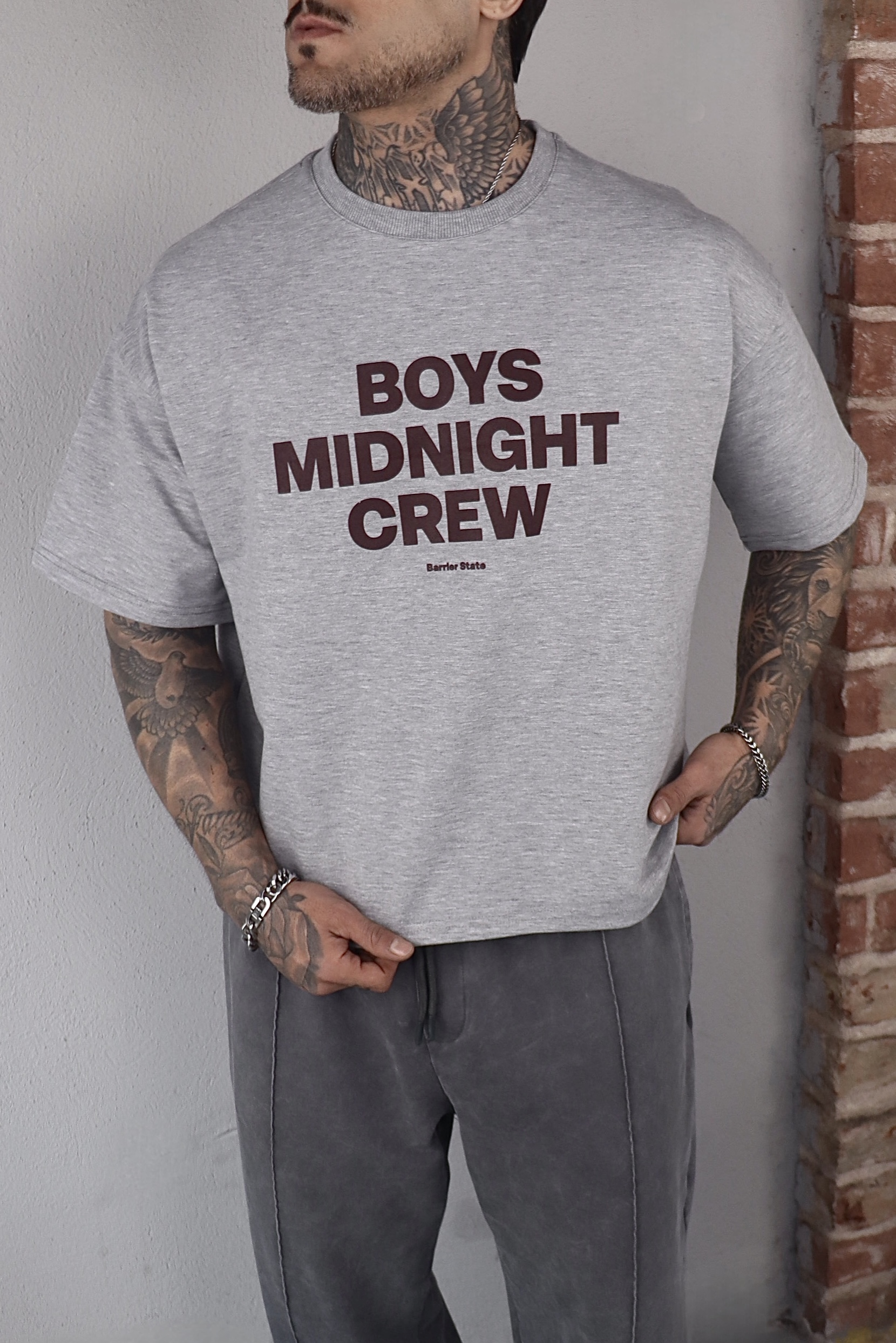 Greymelange Oversize Tshirt