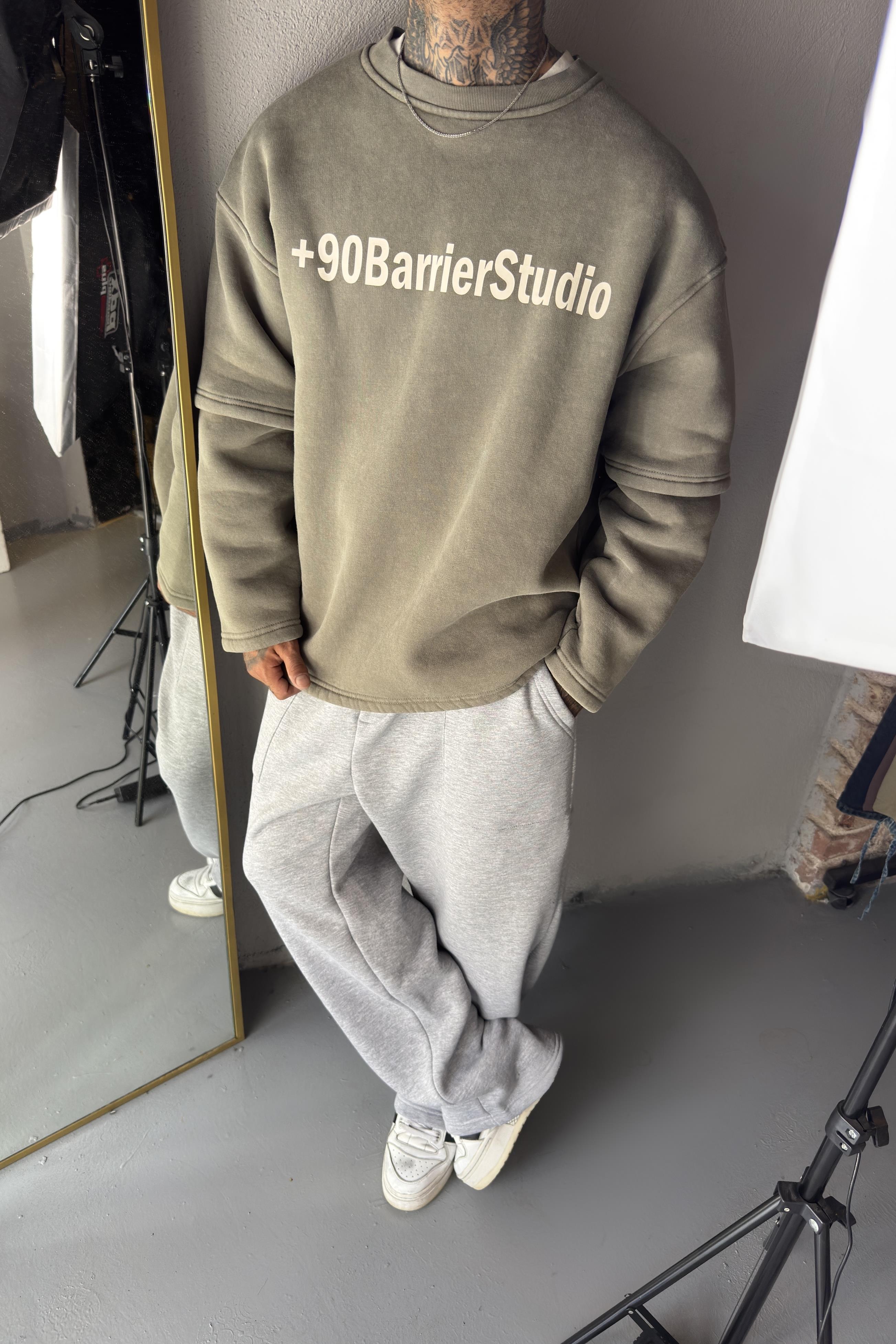 Haki Oversize Sweatshirt