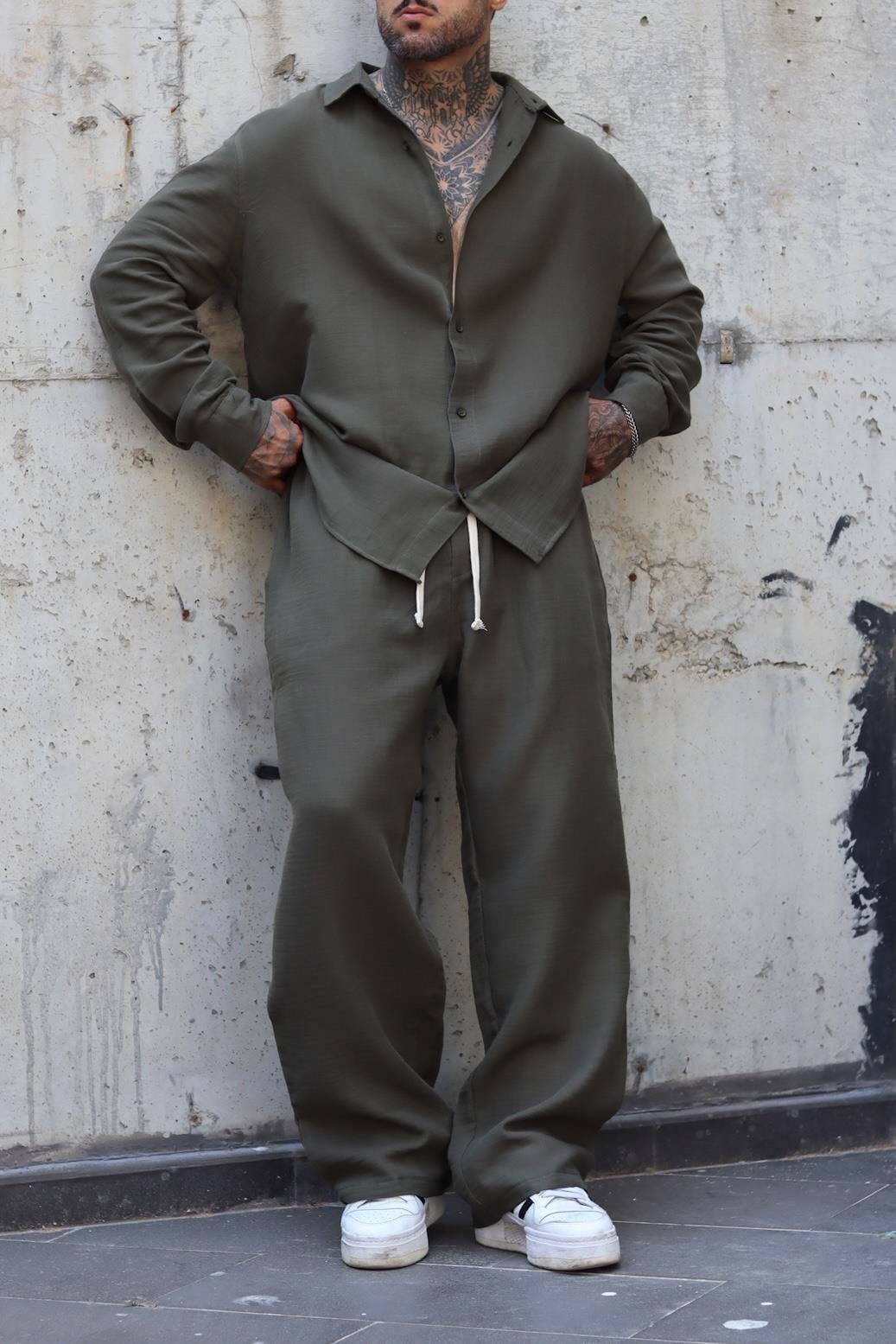 Haki Oversize Takım