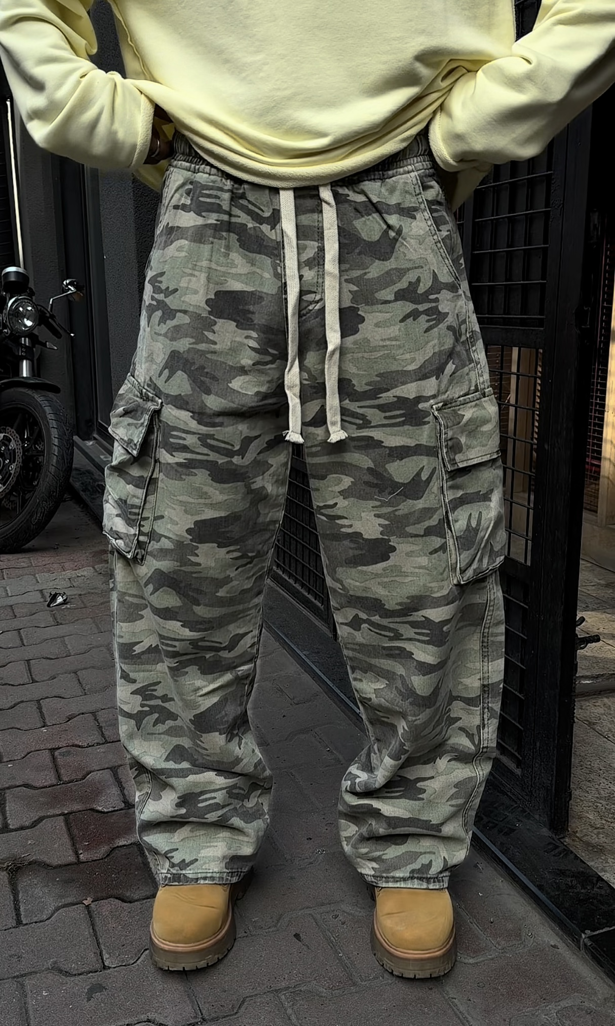 Kamuflaj Kargo Baggy Pantolon