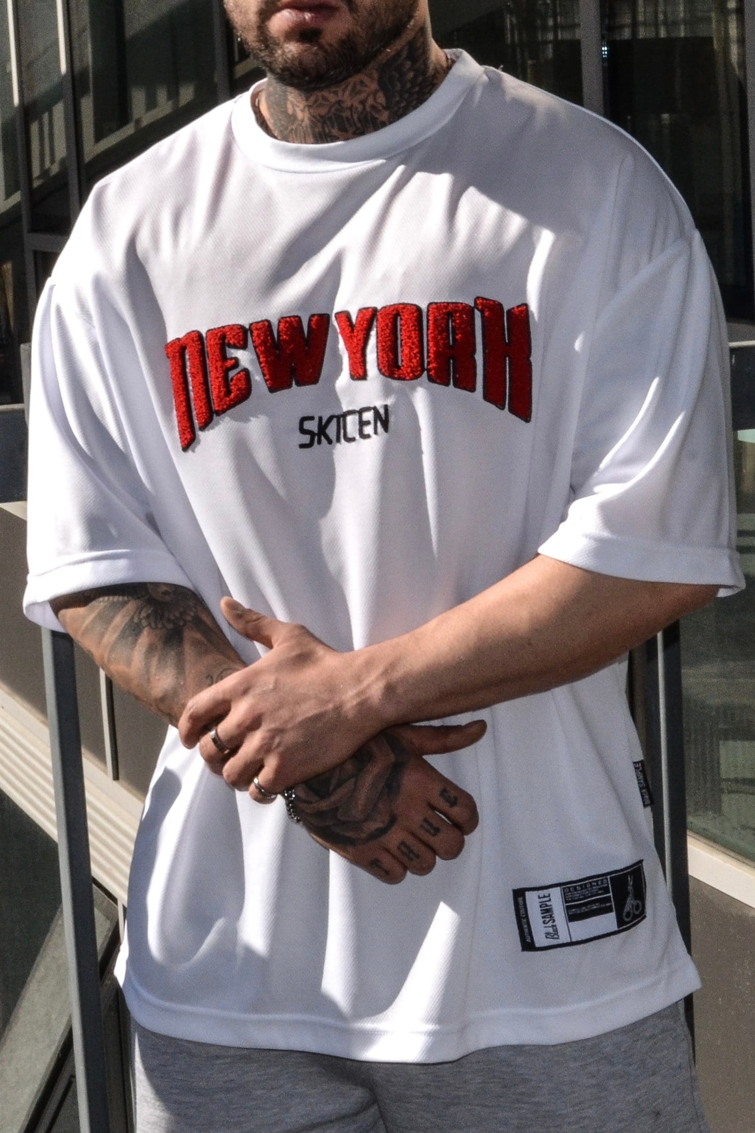 New york oversize beyaz forma