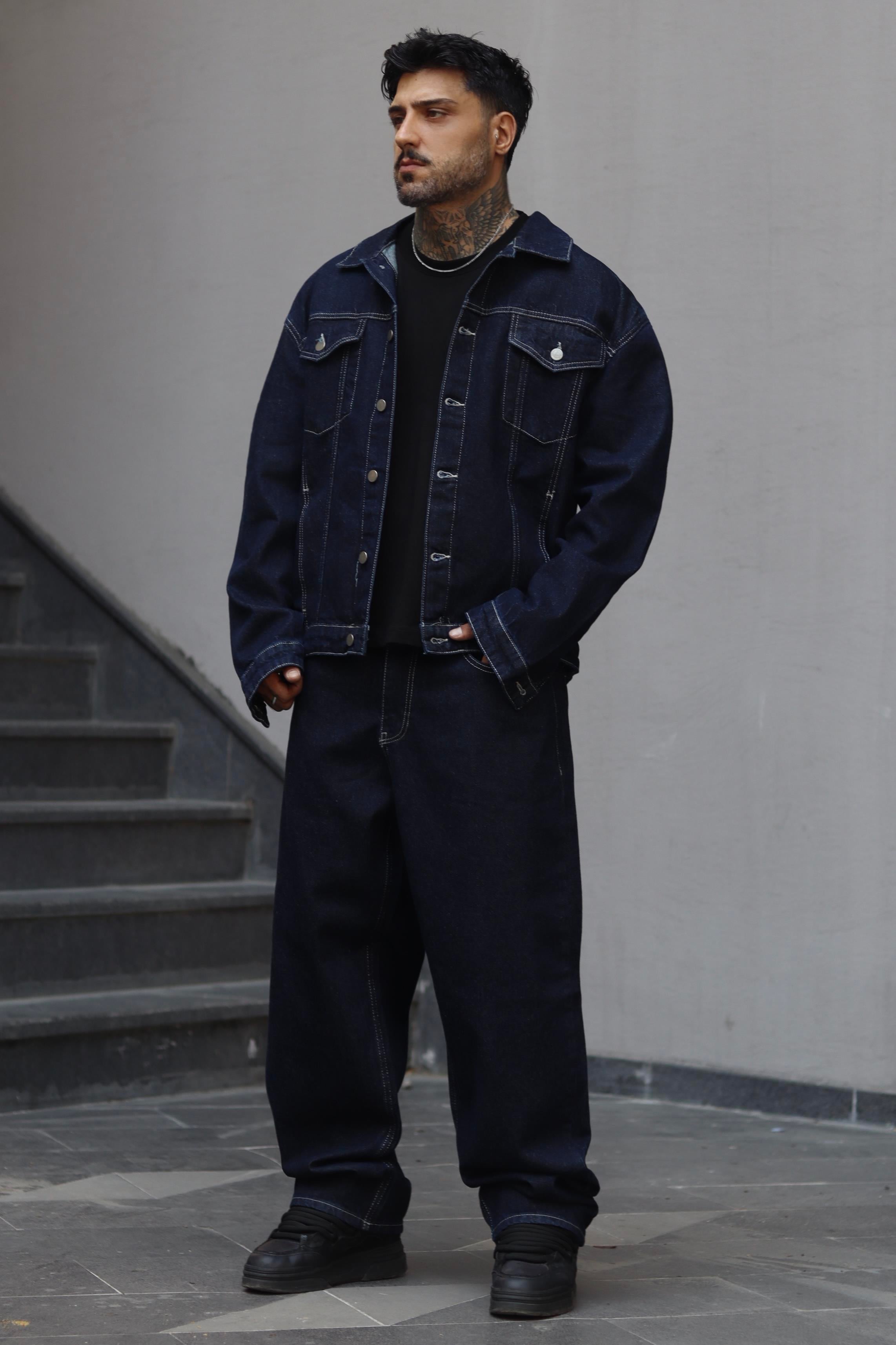 Outline Oversize Mavi Takım