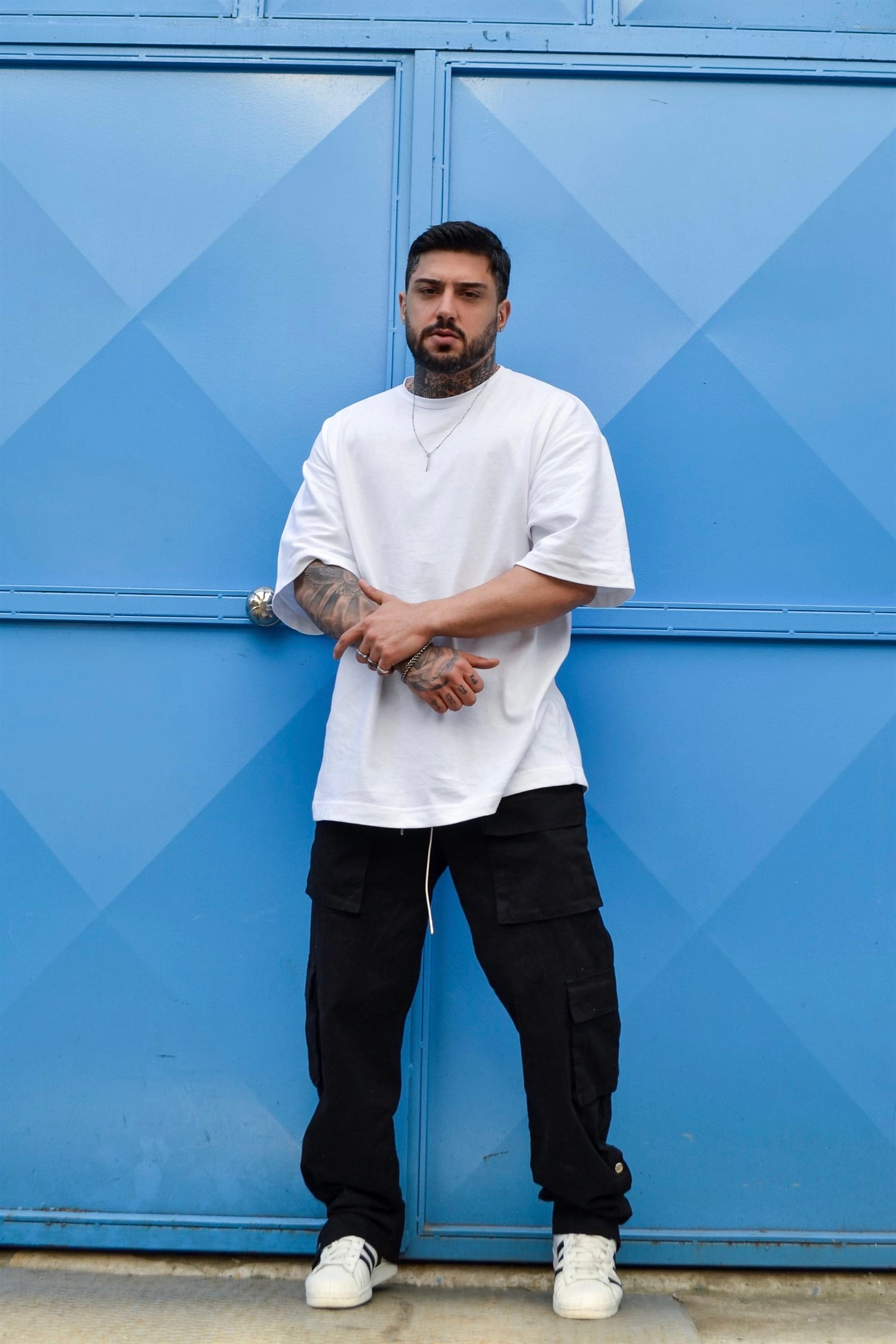 Oversize basic beyaz tshirt