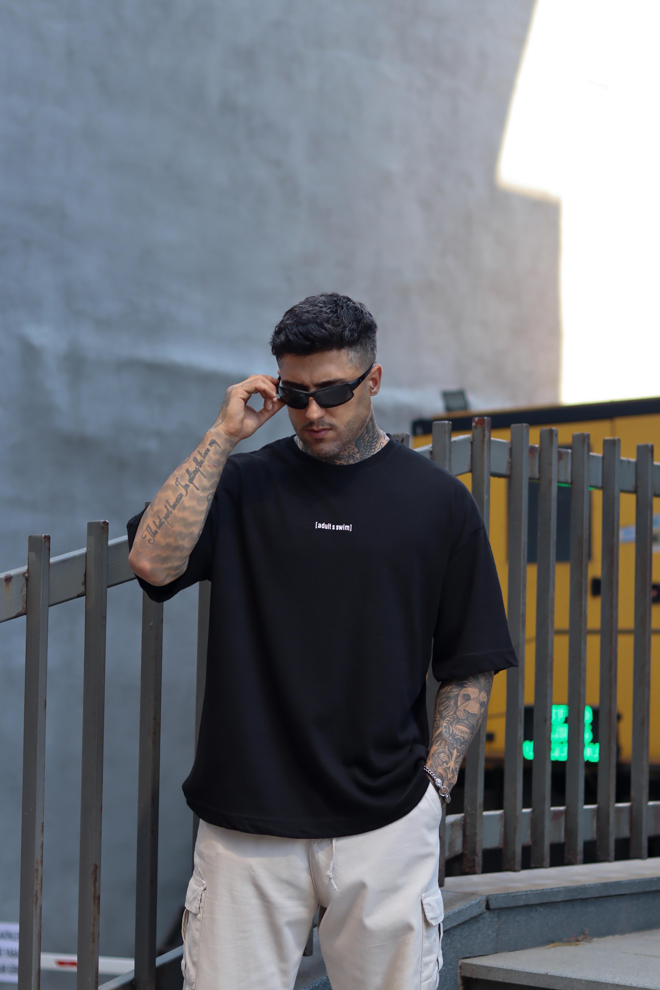 Oversize siyah adult tshirt