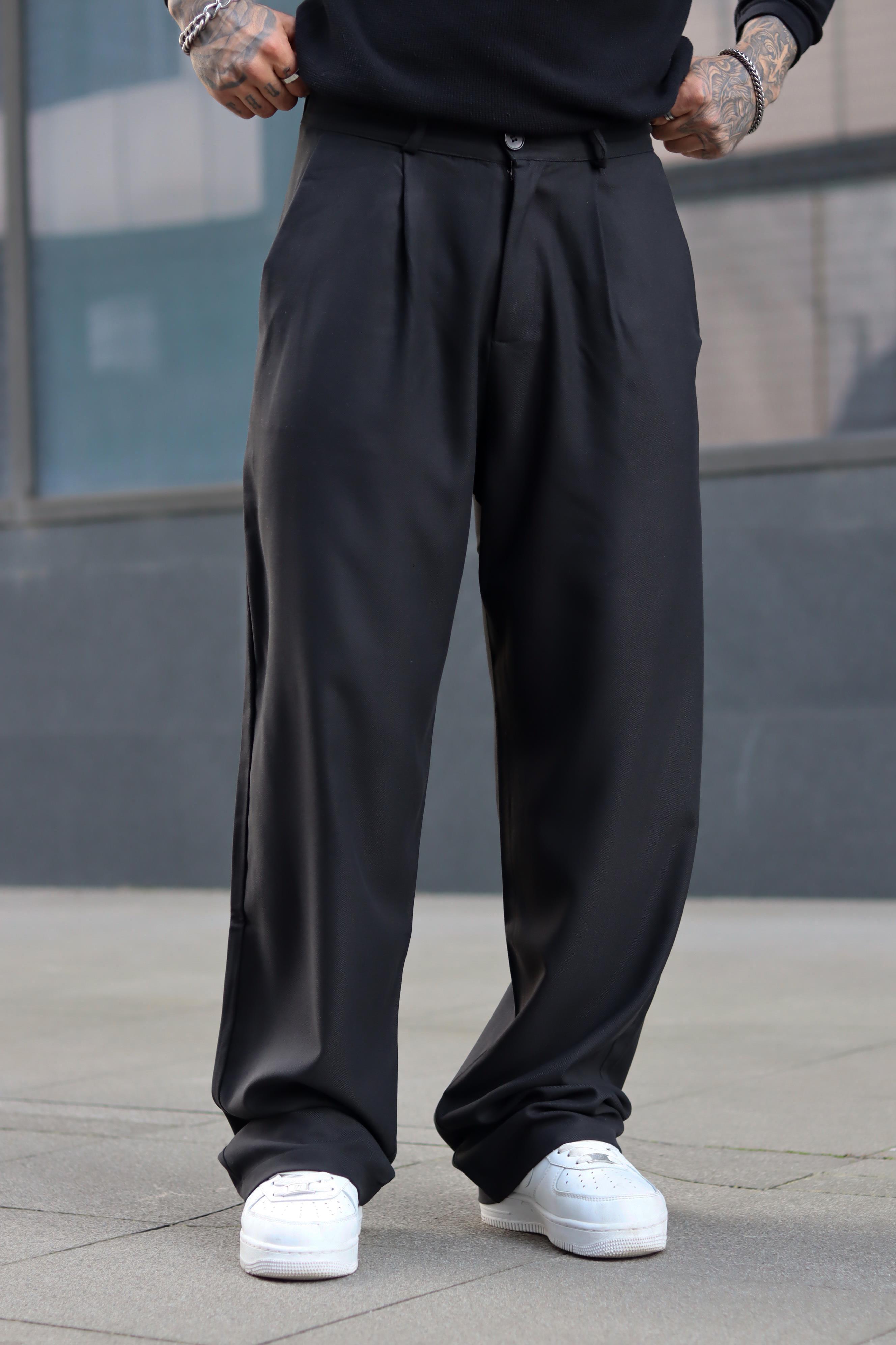 Pileli mevsimlik baggy pantolon