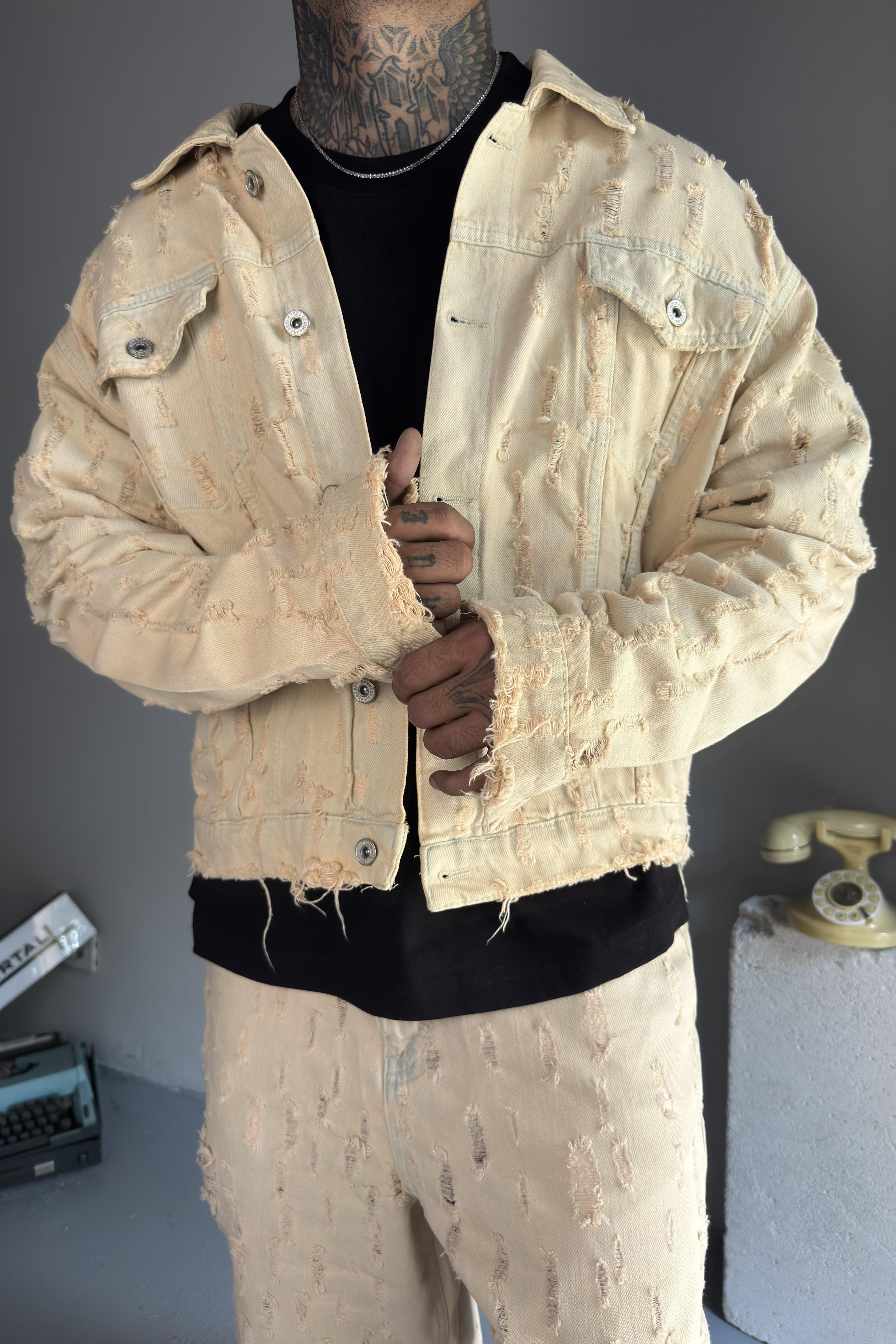 Ripped Oversize Ceket