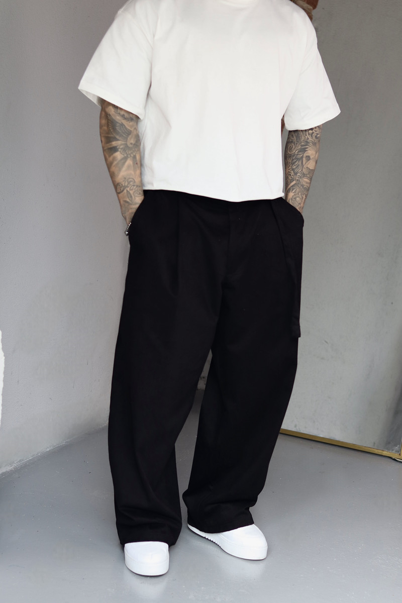 Siyah Extra Baggy Pantolon