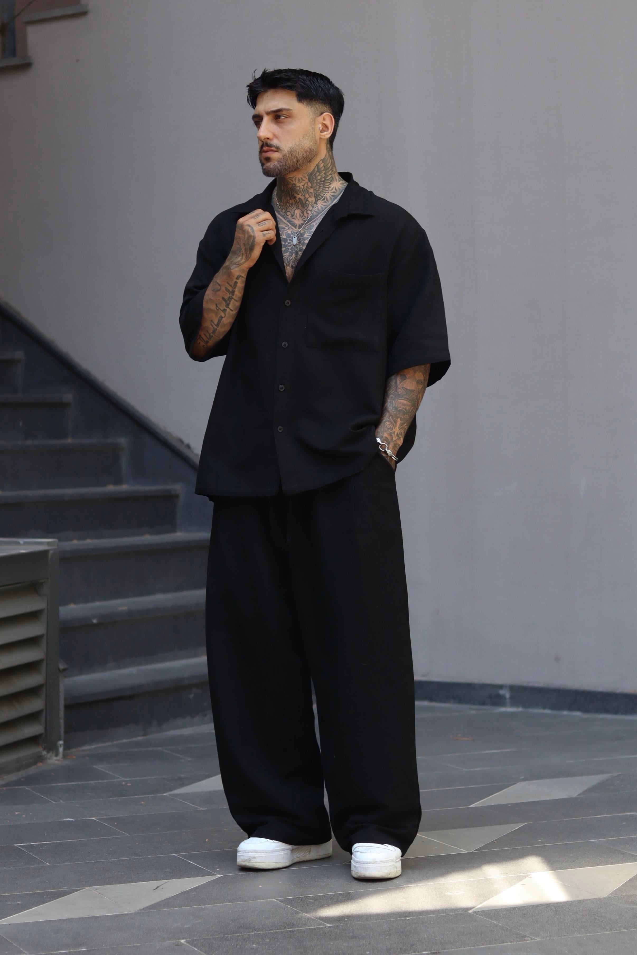 Siyah Oversize Takım