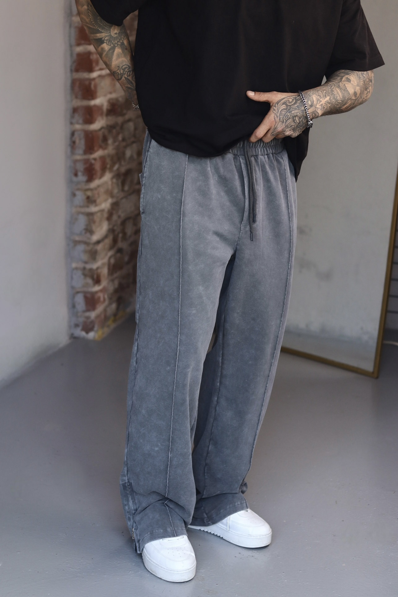 Stone Washed Baggy Eşofman