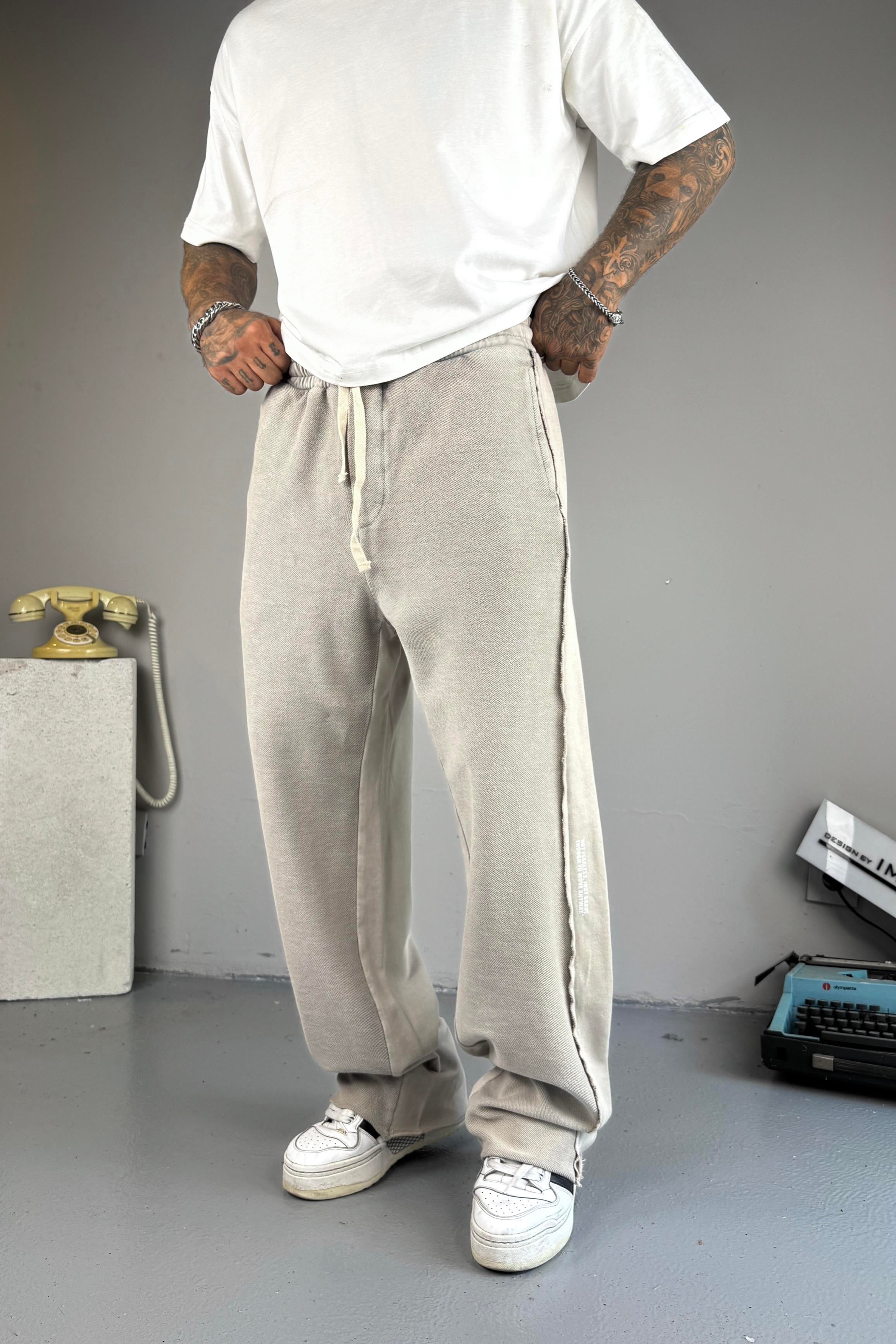 Stone Washed Baggy Pantolon