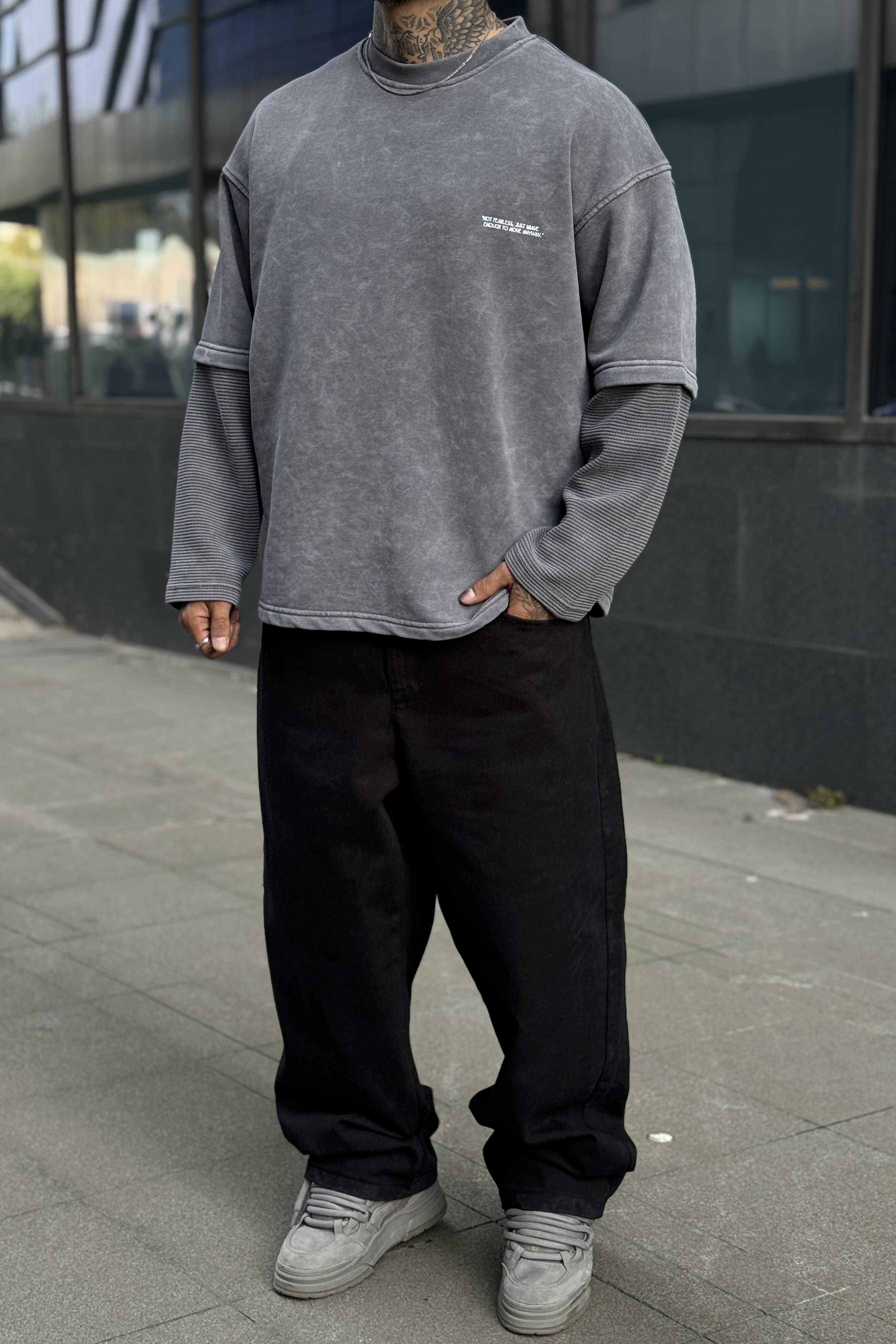 Washed Grey Sweatshirt