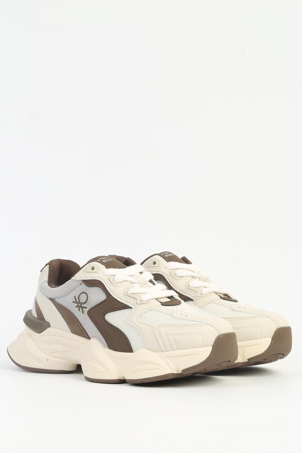 Benetton Kadın İthal Sneaker | BEJ KAHVE 