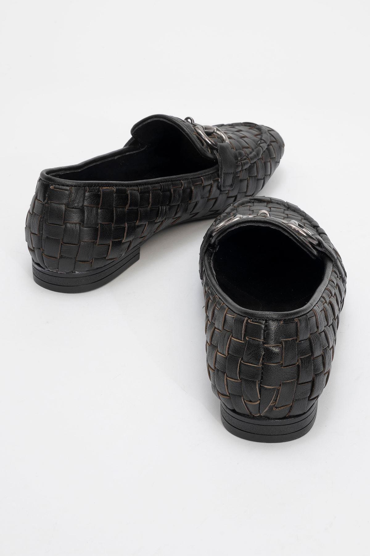 Hakiki Deri Ortopedik Ayakkabı | Siyah