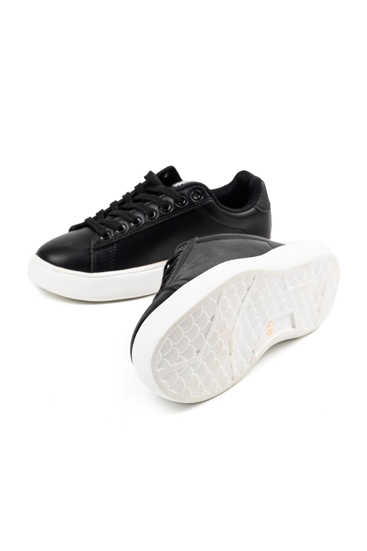 Benetton Kadın Siyah Kalın Taban Günlük Spor Sneaker Ayakkabı