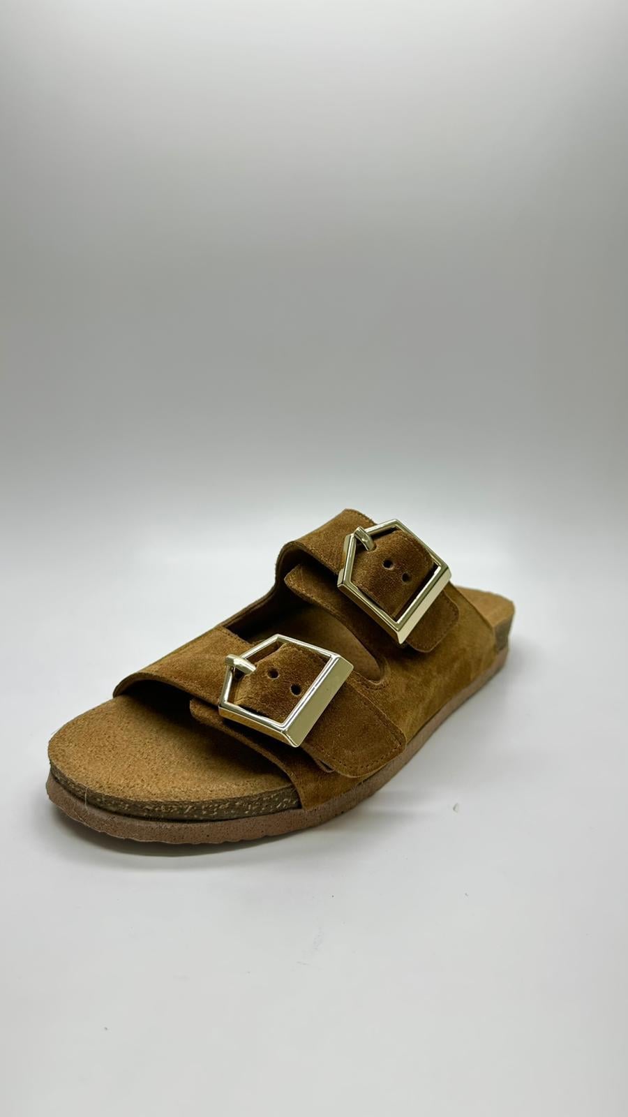 Kadın Deri Terlik | Taba Süet