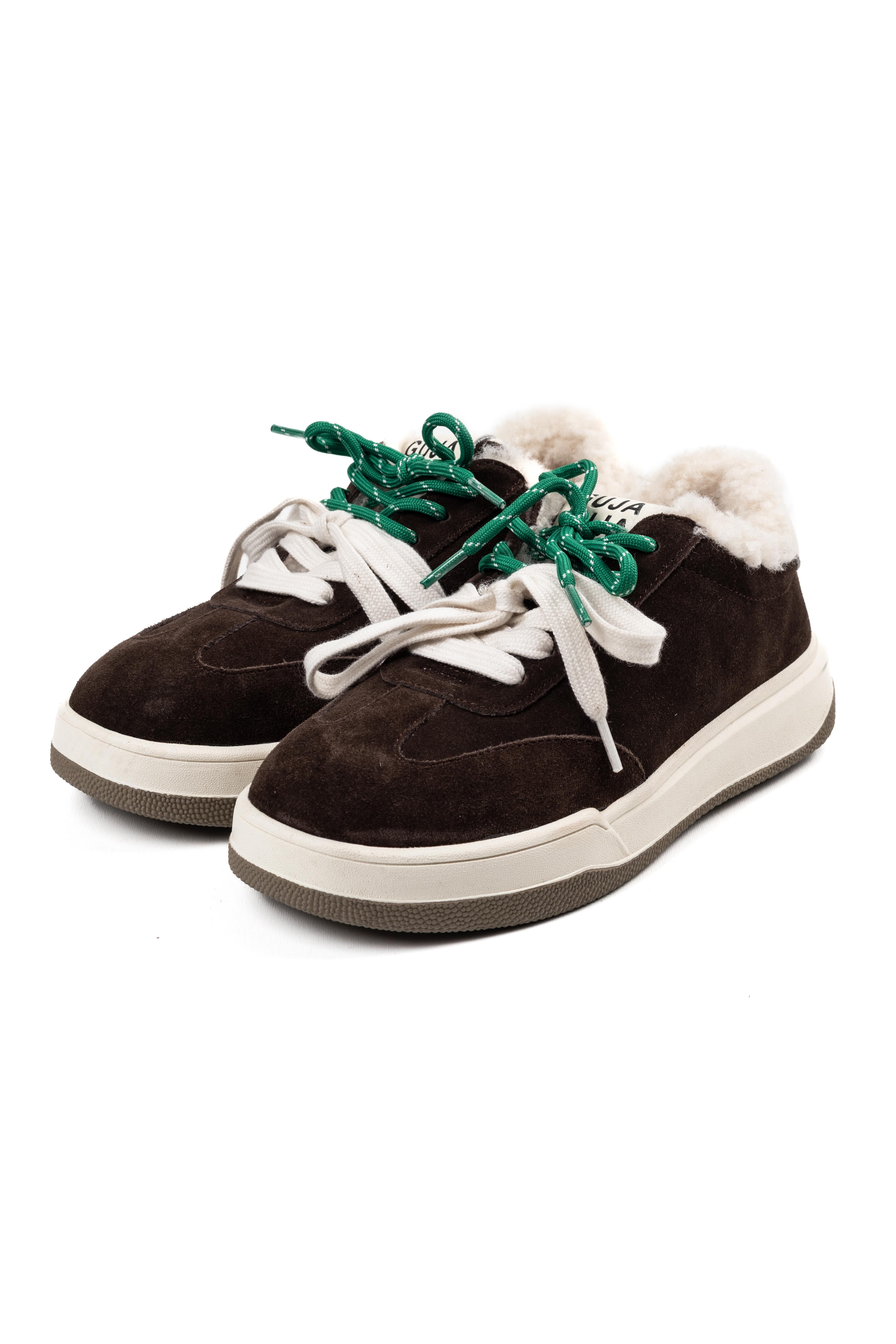 Kadın İthal Sneaker Kahve Ortopedik Tabanlı Günlük Spor Ayakkabı