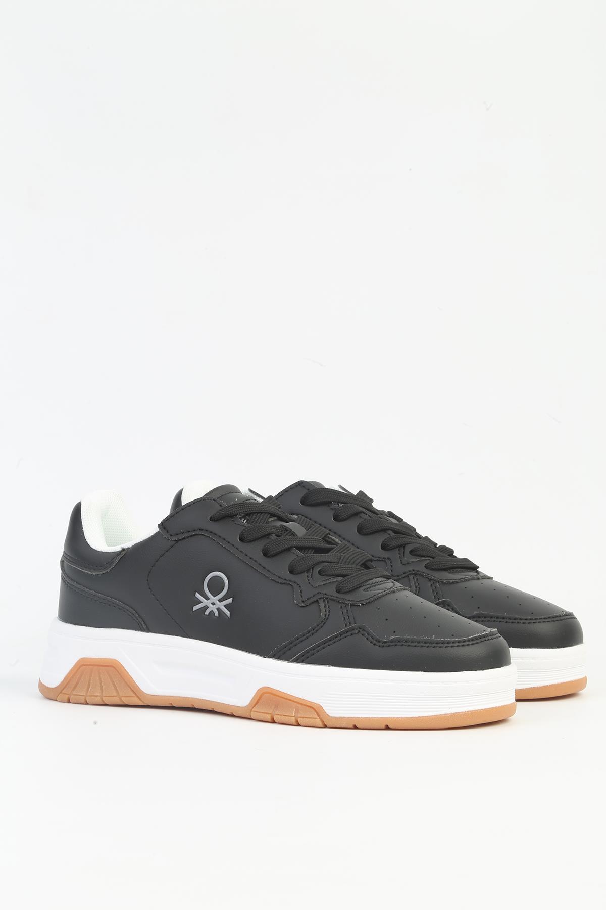 Benetton Kadın İthal Sneaker | SİYAH BEYAZ