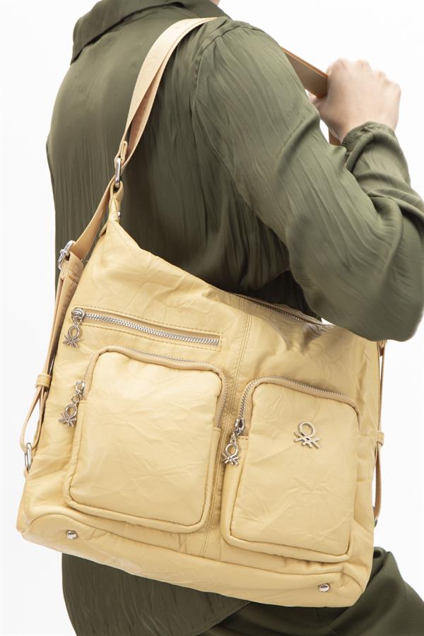 Benetton Kadın Kol Çanta | Sarı