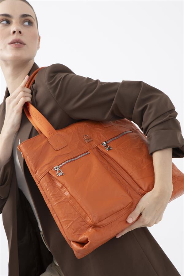 Benetton Kadın Kol Çanta | Turuncu