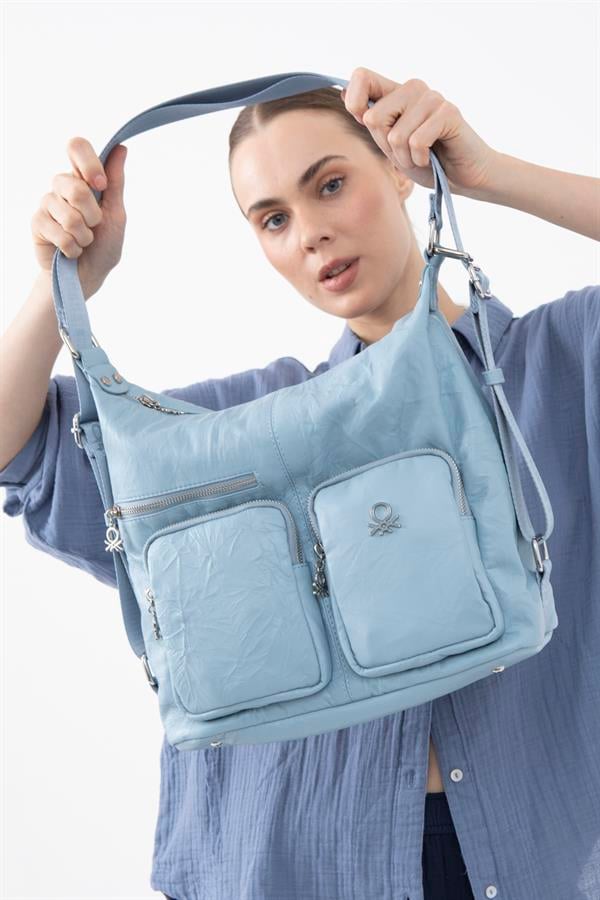 Benetton Kadın Kol Çanta | Mavi
