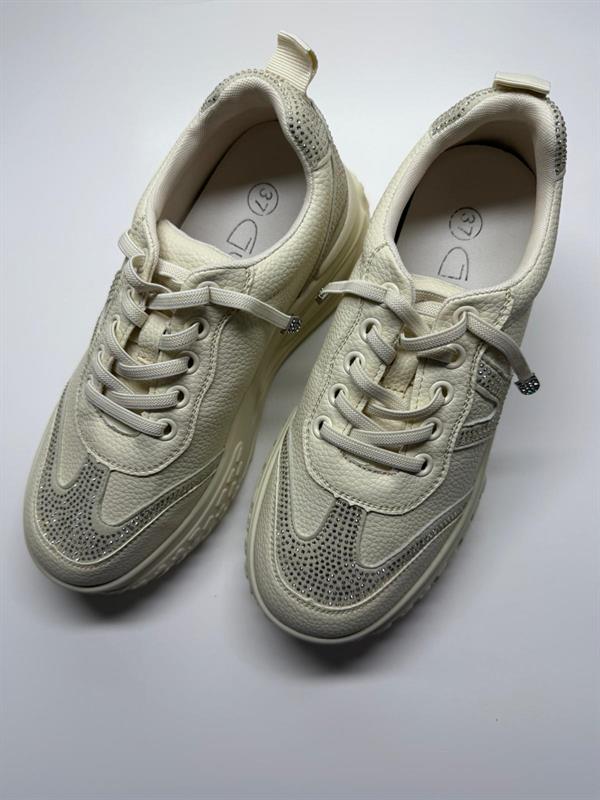 Kadın İthal Sneaker | Bej