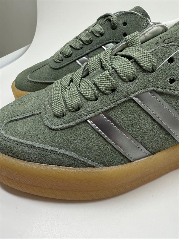 Lufian Açık Yeşil Süet Bağcıklı Günlük Kadın Sneaker Ayakkabı 