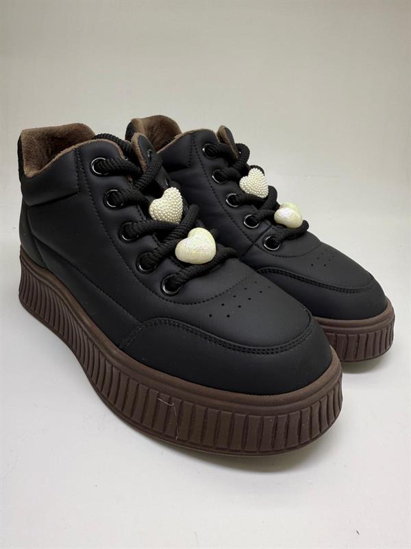 Kadın İthal Sneaker | Siyah