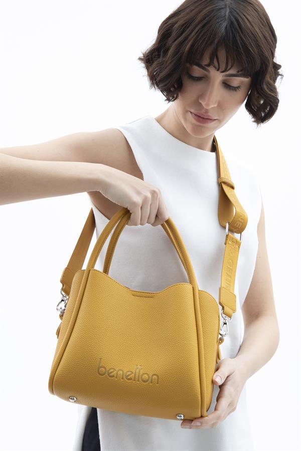 Benetton Kadın El Çanta | Sarı