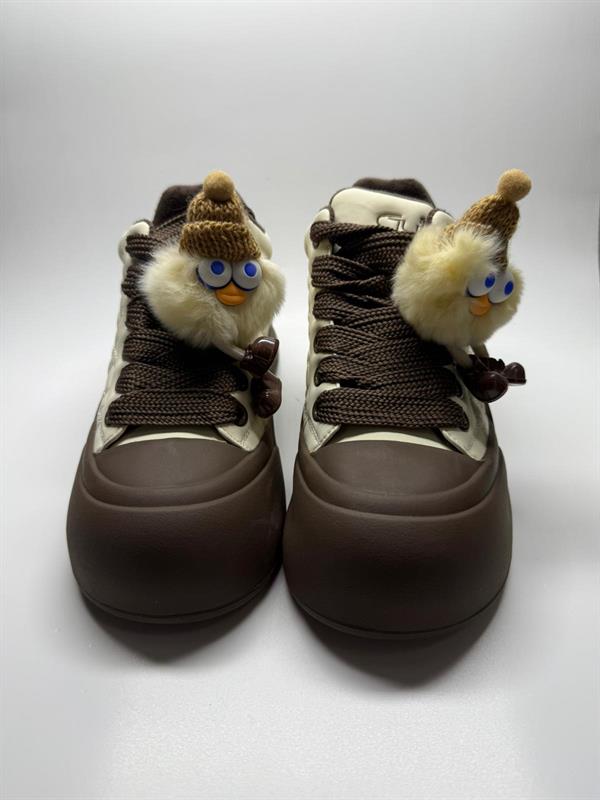 Kadın İthal Sneaker | Kahve