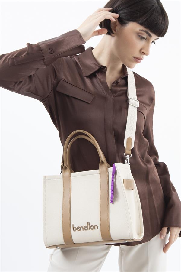 Benetton Kadın El Çanta | Bej